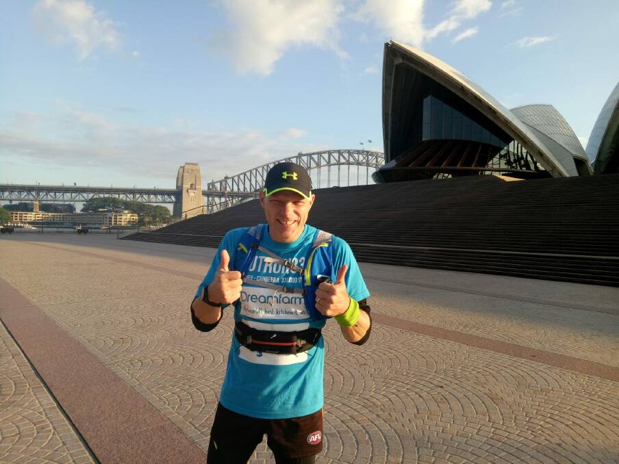 Greenwood started his run at the Sydney Opera House. Photo: Supplied