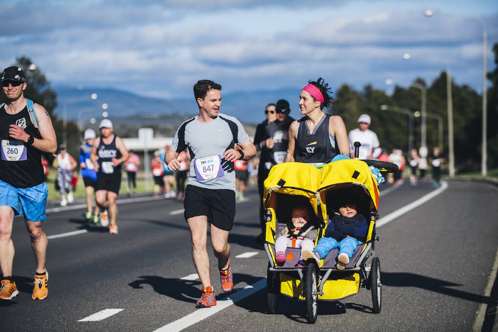 The Canberra Times Fun Run has courses for people of all ages and abilities. Photo: Supplied