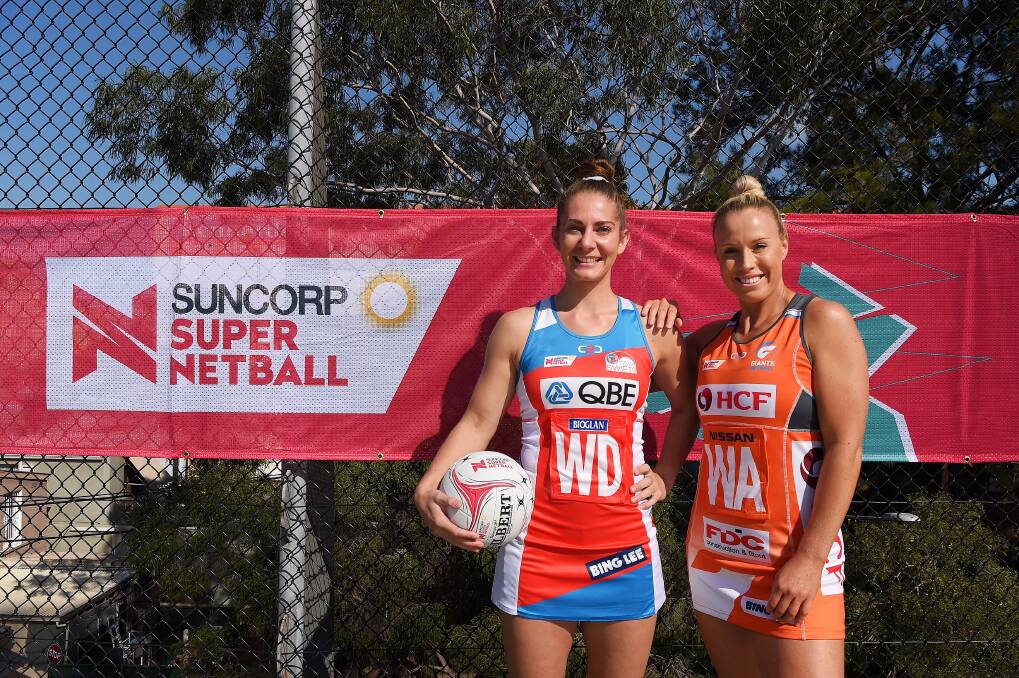 Captains: Abbey McCulloch and Kim Green are hoping to lead their teams to Super Netball glory. Photo: Kate Geraghty