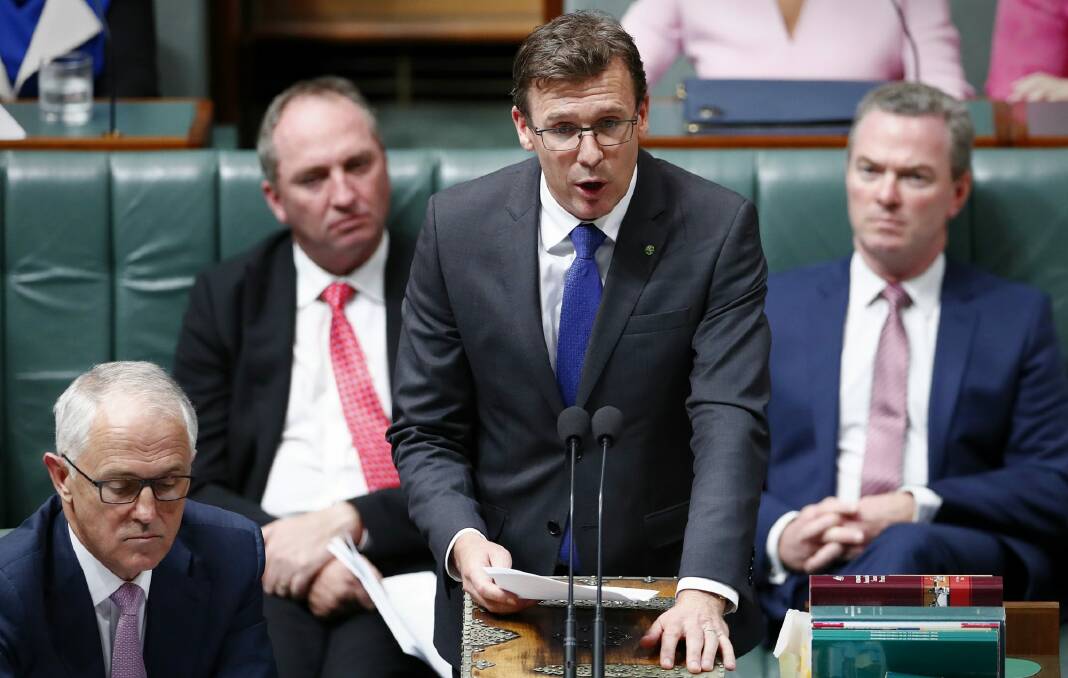 Minister for Human Services Alan Tudge said the pilot, beginning in late October, would help reduce call wait times. Photo: Alex Ellinghausen