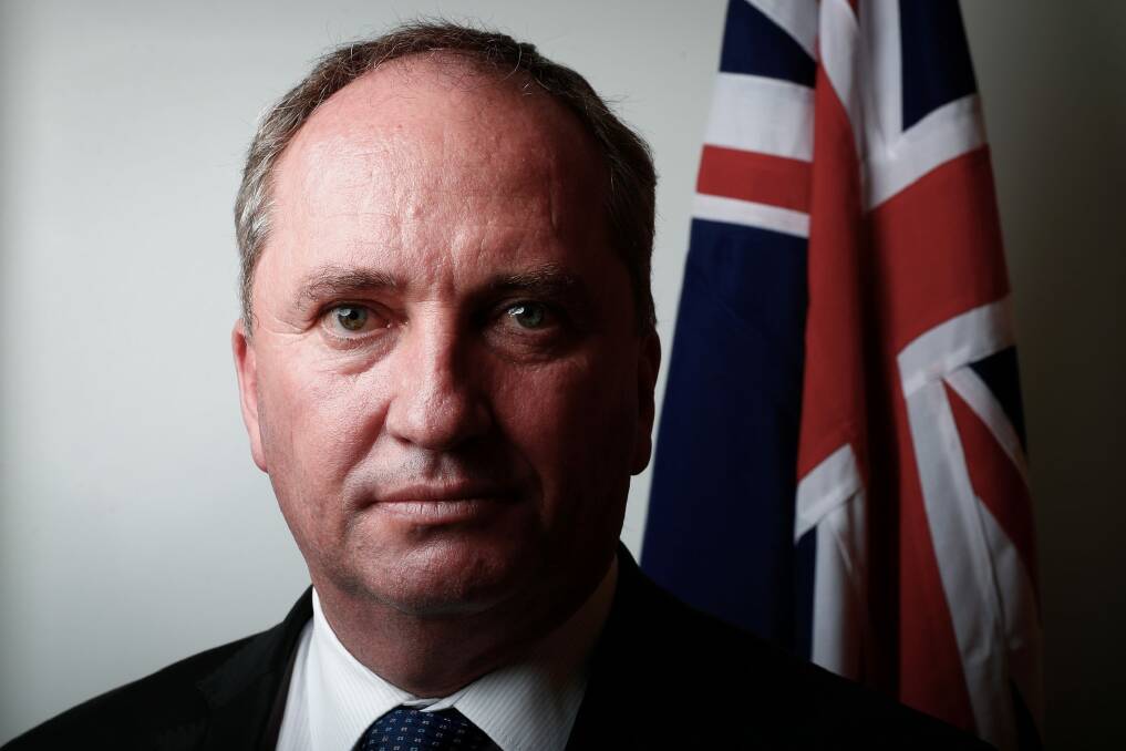 'Good for the nation'. Deputy Prime Minister Barnaby Joyce Photo: Alex Ellinghausen
