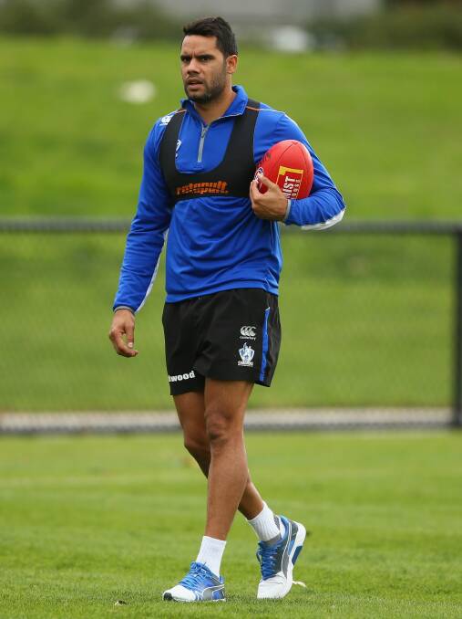 Wells looks on during a training session. Photo: Getty Images