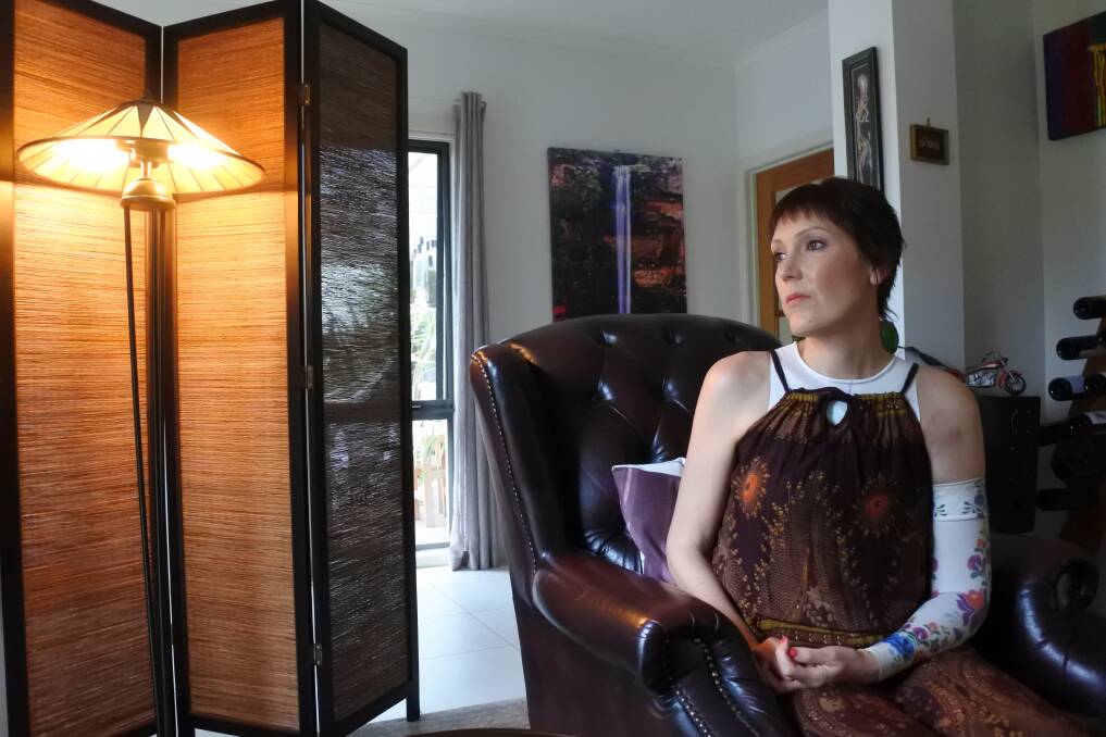 Gungahlin woman Tanya Gendle, who has terminal breast cancer, at home. Photo: Megan Doherty