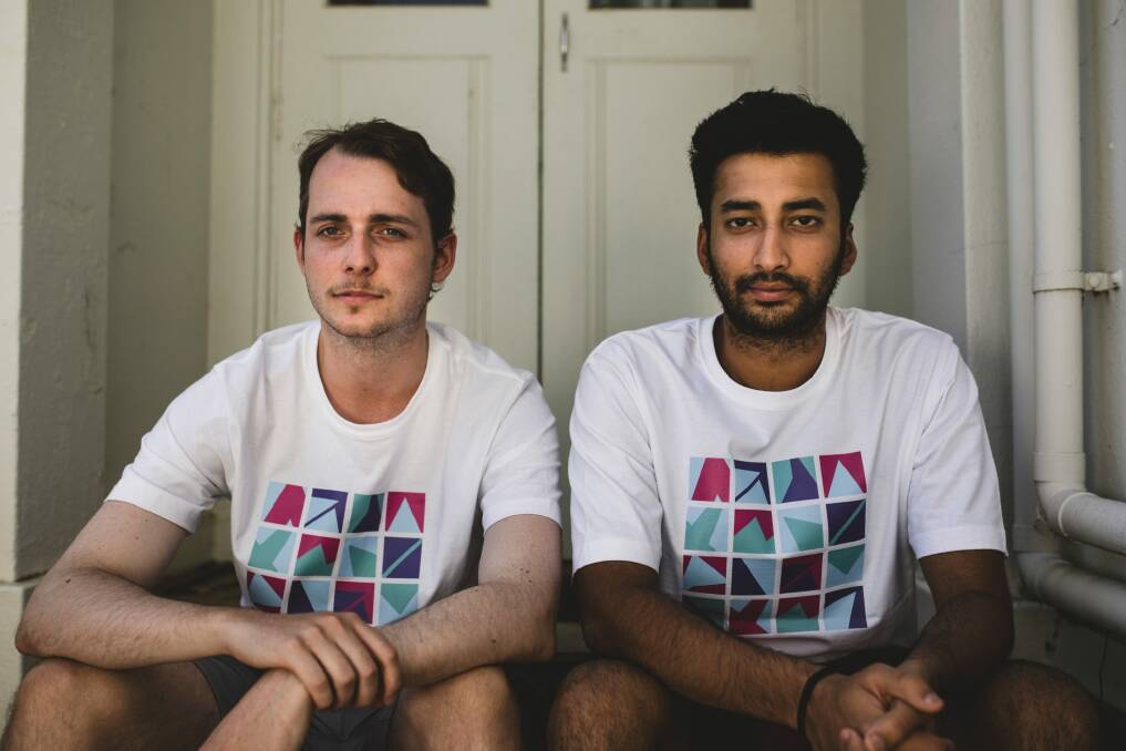 ANU postgraduate students Zyl Hovenga-Wauchope 25, and Varun Nair 24 have both had negative experiences with finding a rental when moving to Canberra. Photo: Jamila Toderas