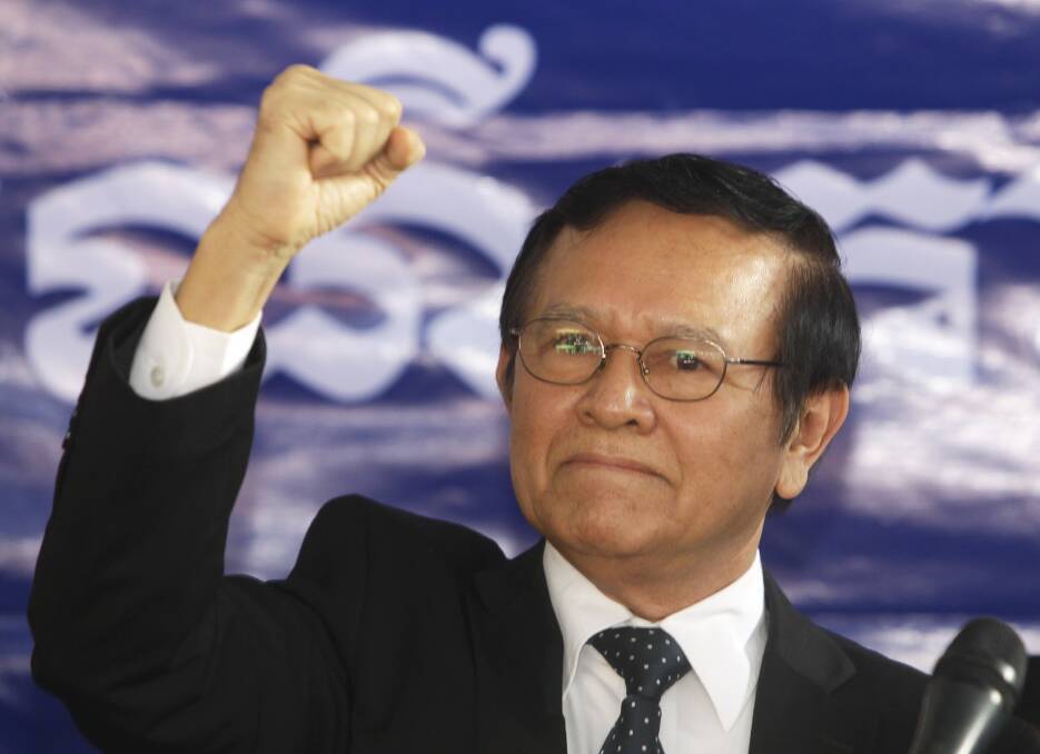 Cambodia's opposition leader Kem Sokha has been in jail for a year is suffering ill health. Photo: AP