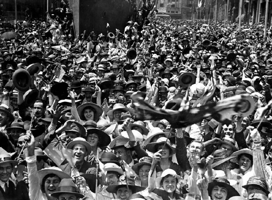 Armistice Day celebrations in Martin Place, Sydney. Photo: Supplied
