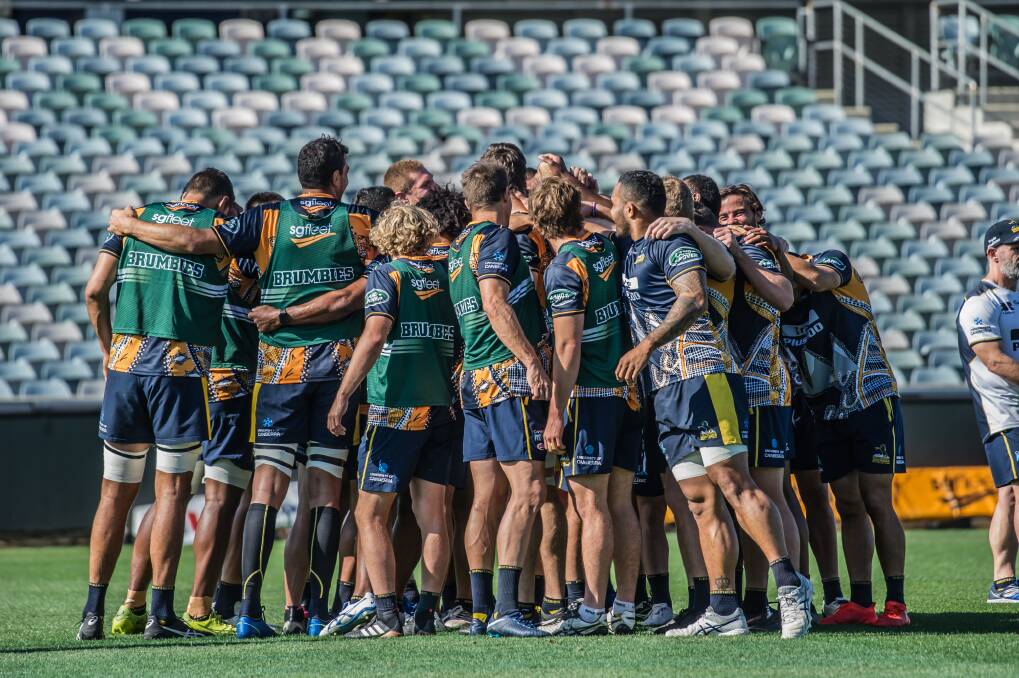 The Brumbies are sticking together despite losing their past five games in a row. Photo: Karleen Minney