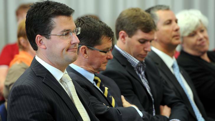 Liberal leader, Zed Seselja, will confirm who is on his front bench on Monday. Photo: Graham Tidy