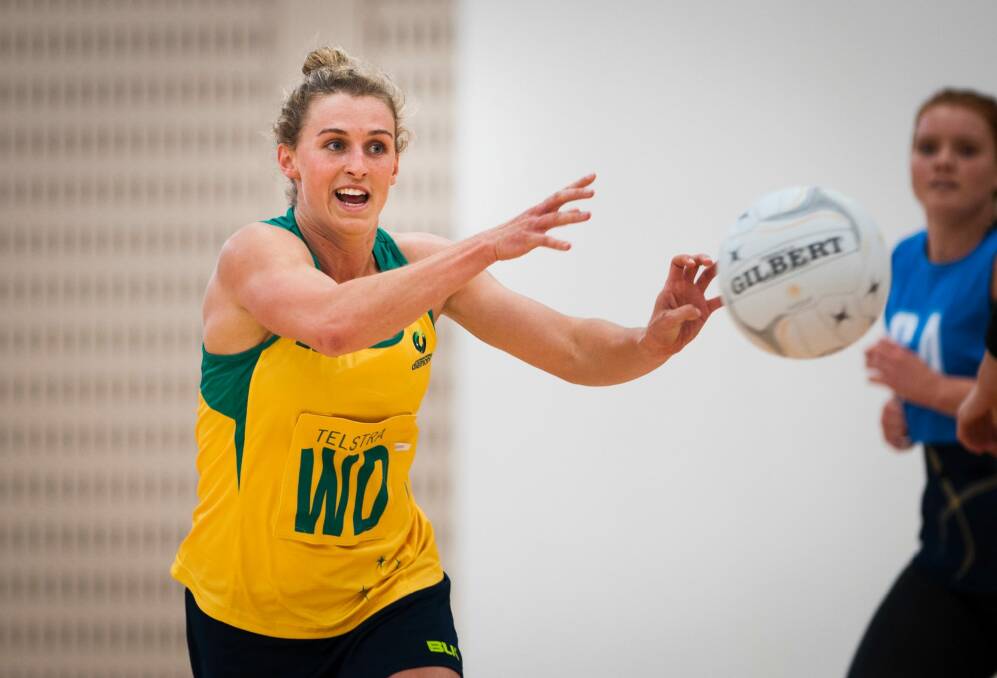 Gabi Simpson said the training camp in Canberra was a crucial building block for the World Cup. Photo: Elesa Kurtz