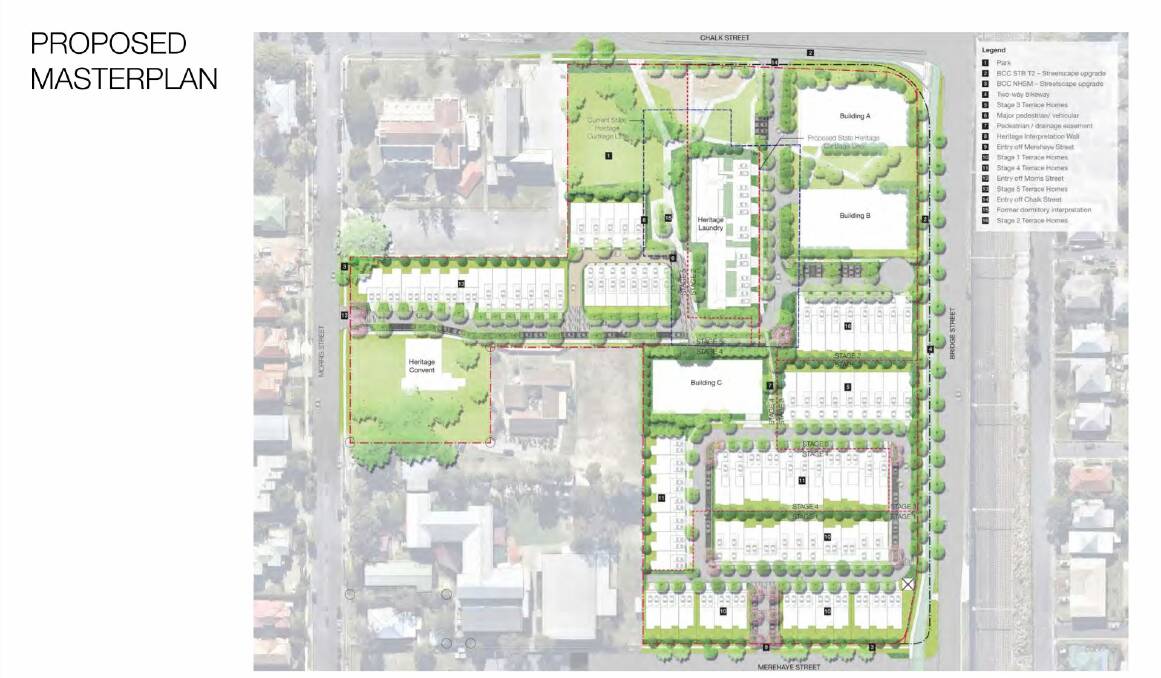 The master plan for the staged Cedar Woods development at Wooloowin. Photo: Cedar Woods