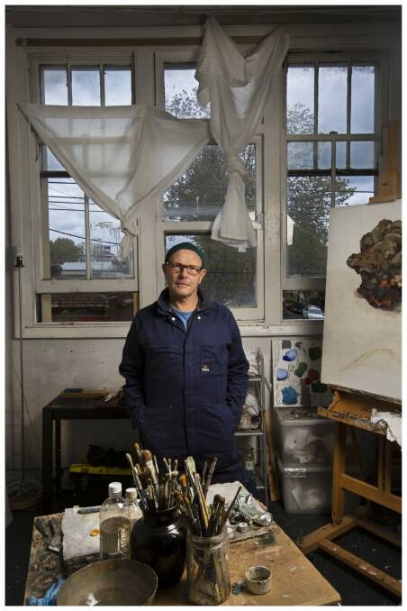 Andrew Sayers in his Richmond studio in April. Photo: Simon O'Dwyer