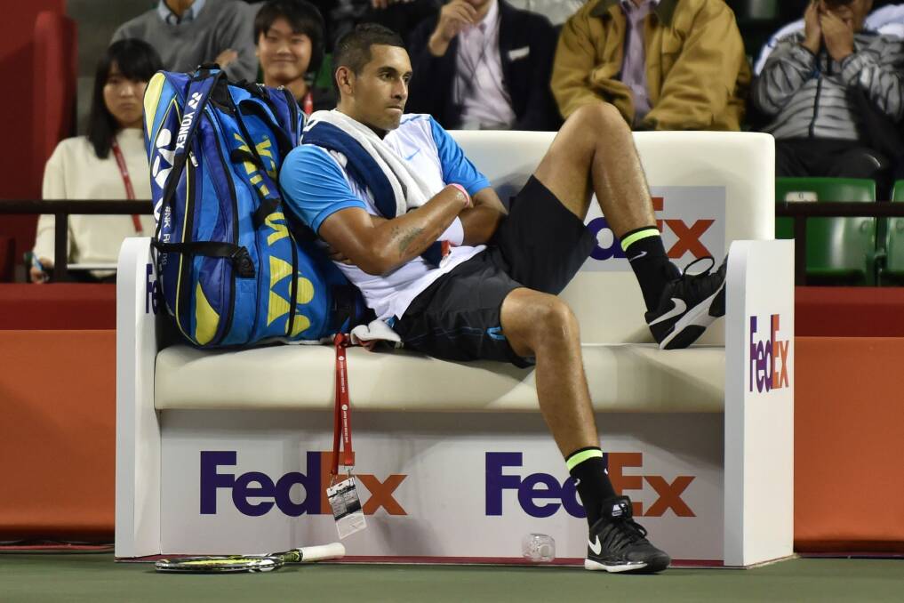 Nick Kyrgios is in Radford College's naughty corner. Photo: Getty Images