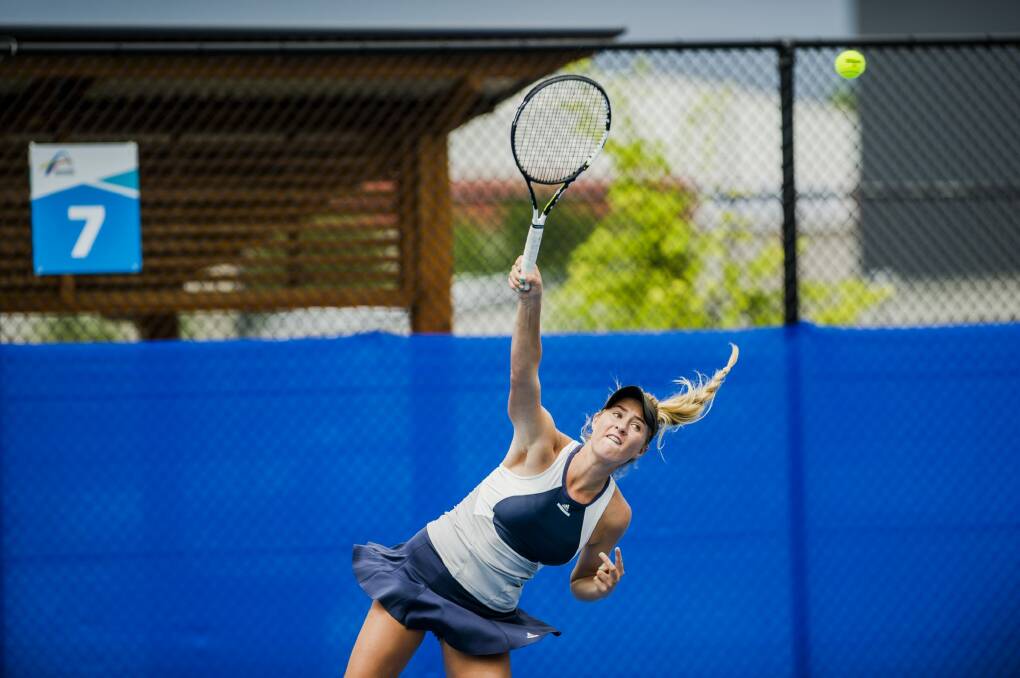 Kaitlin Staines hopes the junior Fed Cup helps launch her on to the professional circuit. Photo: Jamila Toderas