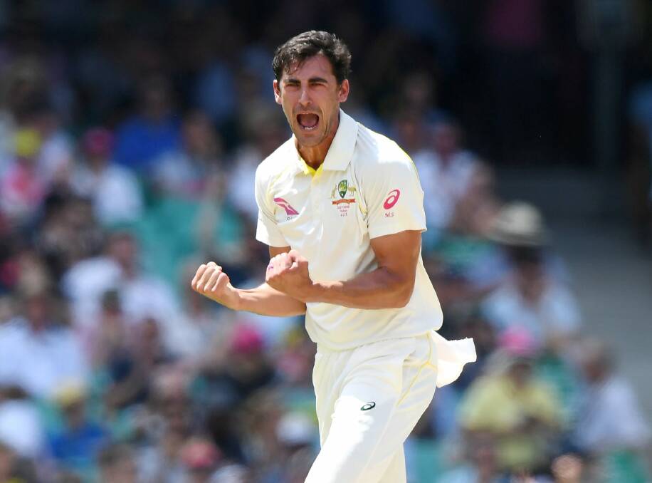 Mitchell Starc is ready to hit the mark. Photo: David Moir