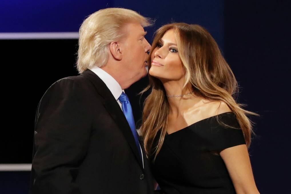 During the campaign, Melania Trump questioned the background of the women who accused her husband of forcibly kissing or touching them. Photo: AP