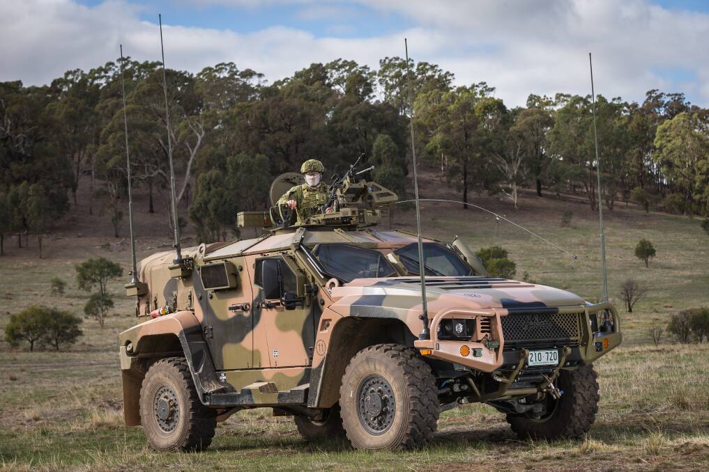 An Australian army Hawkei protected mobility vehicle. Photo: Department of Defence