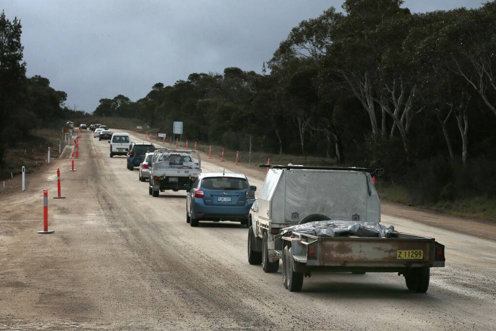 Roadworks on the Kings Highway will be put on hold over Christmas. Photo: Jeffrey Chan