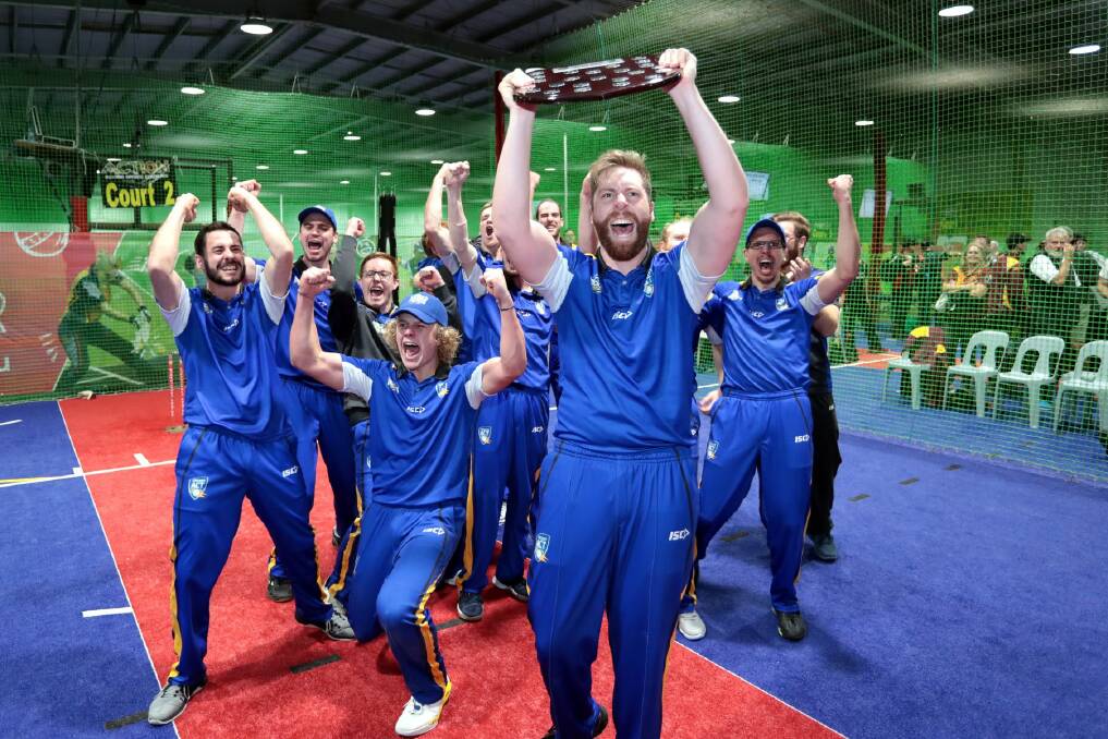 The ACT Rockets have won two national indoor cricket titles in as many years. Photo: Cricket Australia Indoor