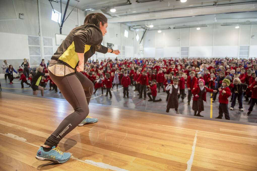 The Active Kids Challenge 2015 was launched at Harrison School on Monday.  Photo: Jay Cronan