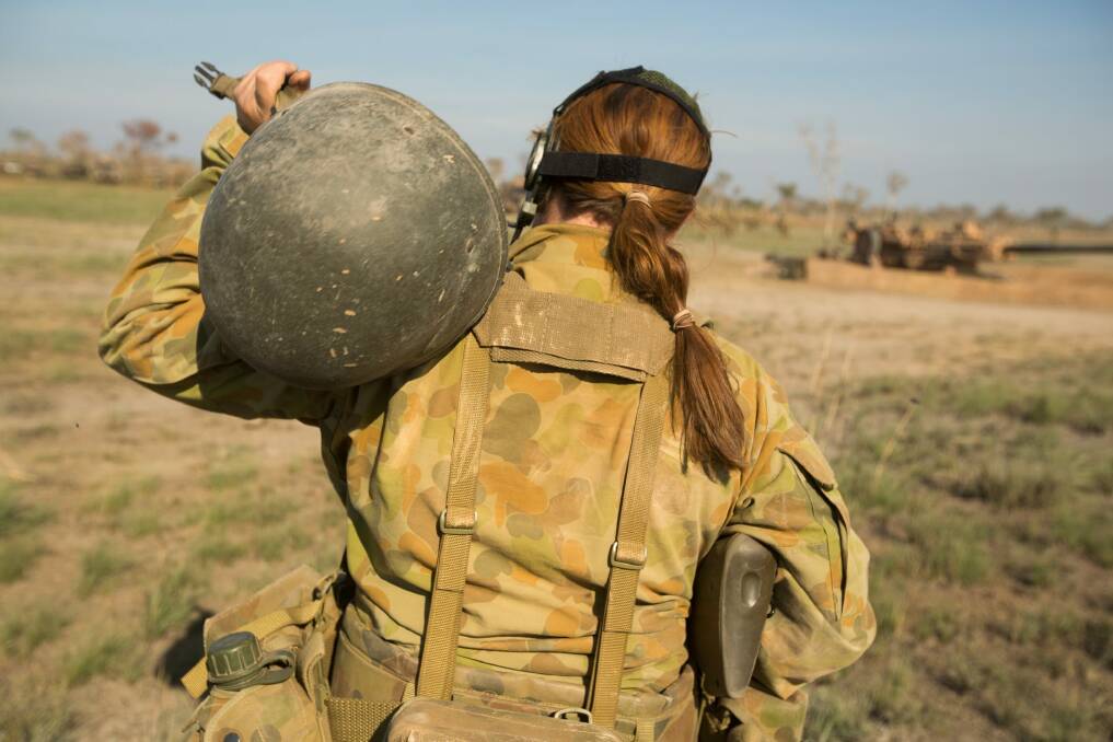 An Australian Army soldier on excersise near Darwin. Photo: Glenn Campbell