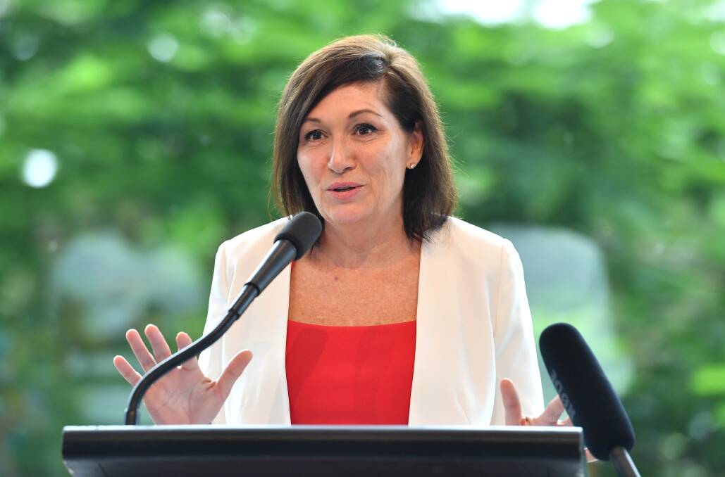 Environment Minister Leeanne Enoch announces Queensland's Climate Change Week will include planning sessions from An Inconvenient Truth speaker Al Gore. Photo: AAP Image/ Darren England
