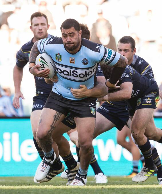 Andrew Fifita is one of five Sharks in the squad. Photo: AAP