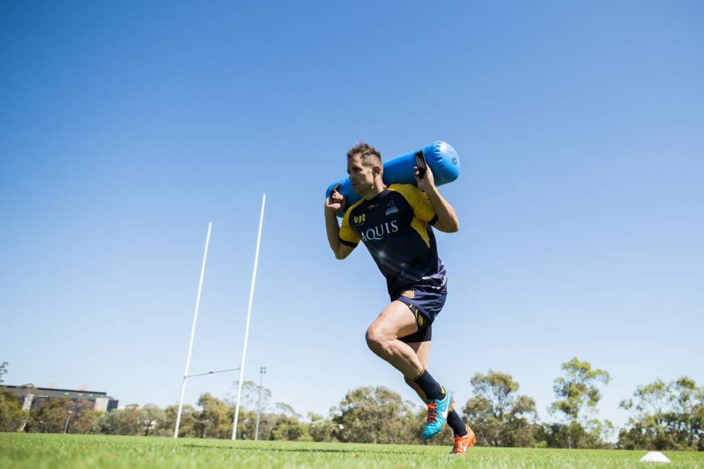 Brumbies centre Andrew Smith has returned to Canberra after a stint overseas. Photo: Rohan Thomson
