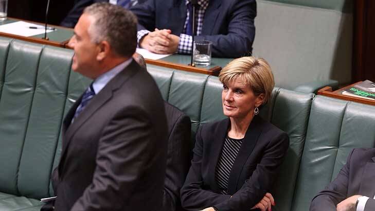 Foreign Minister Julie Bishop on Monday. Photo: Andrew Meares