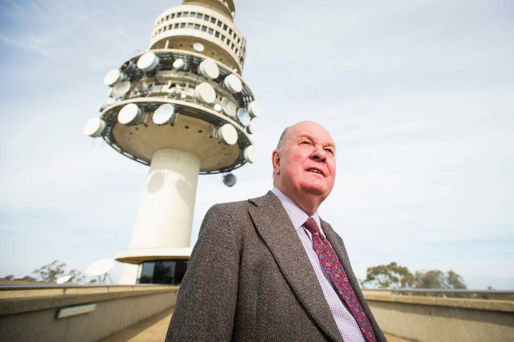 Frank Tesseyman was involved in the original construction of the Telstra Tower back in the 70s.  Photo: Dion Georgopoulos