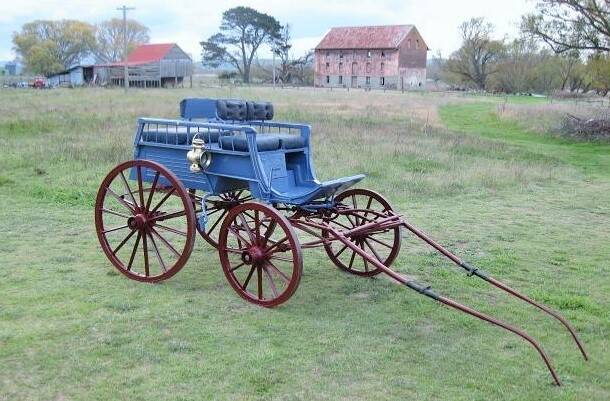 The historic wagonette on display at Braidwood Museum. Photo: Braidwood Museum
