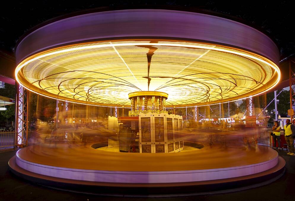 Chad Clark's photograph of Civic's carousel took second place.  Photo: Chad Clark