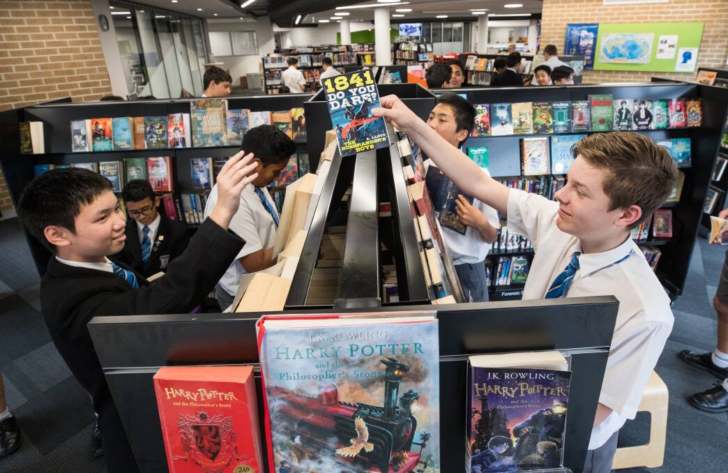 Mazenod College has invested a lot of resources into its new library.  Photo: Jason South