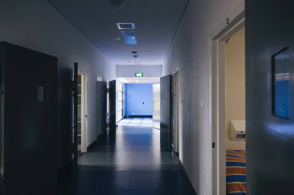 Inside one of four accommodation buildings at the Bimberi Youth Justice Centre. Photo: Rohan Thomson