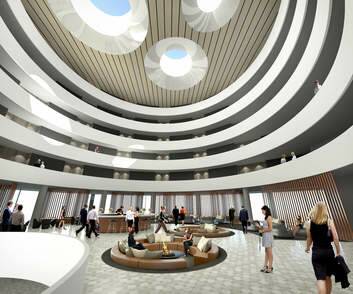 An artist's impression of the interior of the hotel. Photo: Supplied