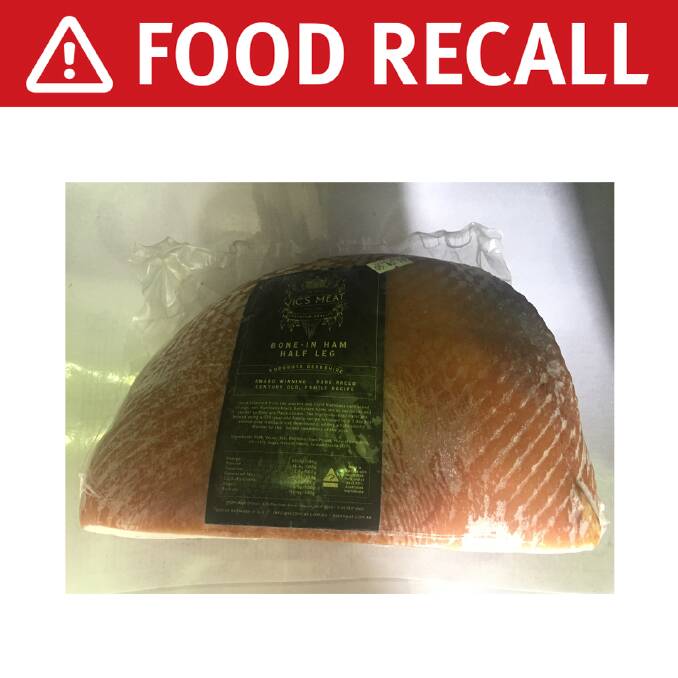 Vic's Meat ham recall in Queensland. Photo: Supplied