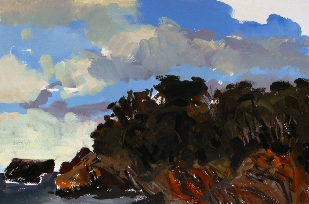 <i>Corunna Point</i> by Andrew Sayers, who developed his love for Australian landscapes growing up in northern Sydney.