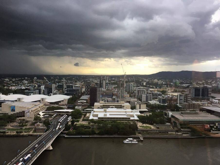 Severe thunderstormsis expected to approach Brisbane CBD. Photo: Harrison Orchard