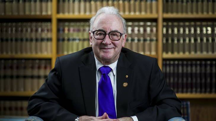 ACT Supreme Court Chief Justice Terence Higgins. Photo: Rohan Thomson