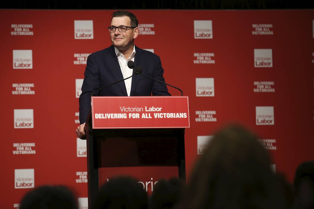 Victorian Premier Daniel Andrews at the ALP state conference. Photo: Paul Jeffers