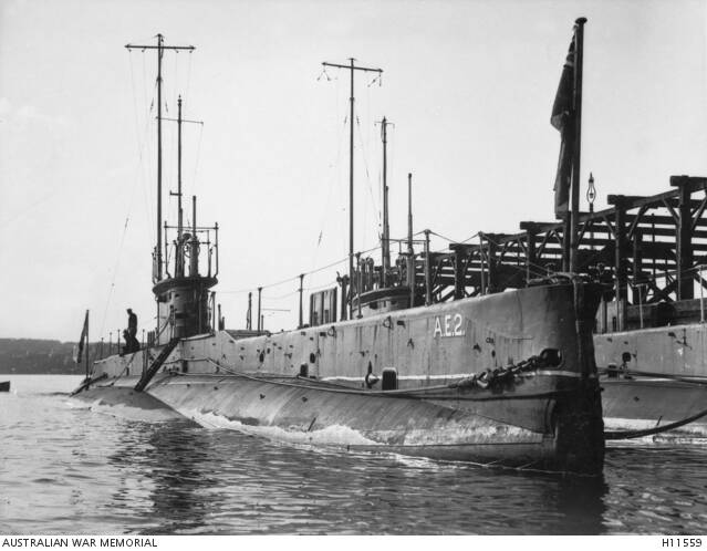 Australia's first submarine. Photo: Australian War Memorial