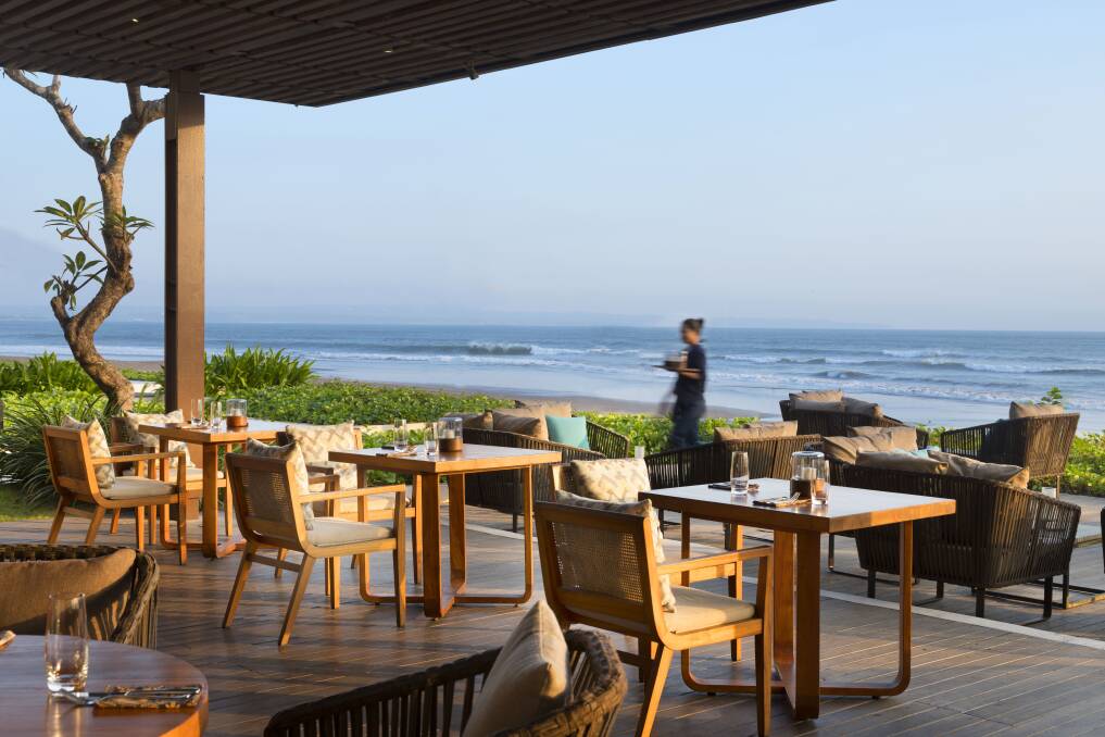 Great dining options in Bali include the Beach Terrace at SeaSalt Restaurant. Photo: Supplied