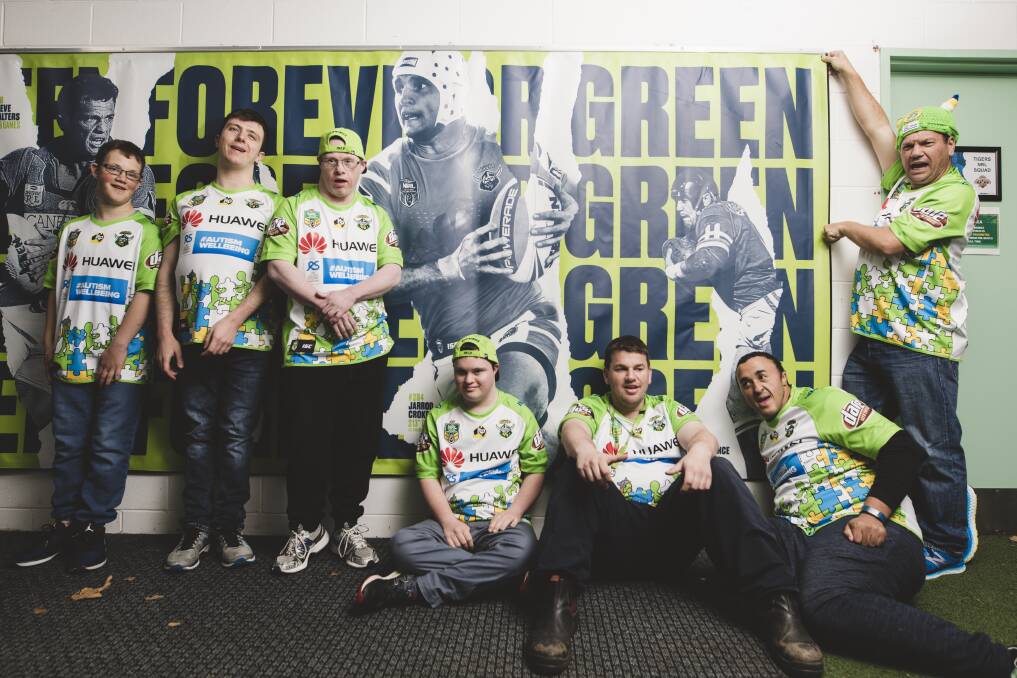 The Canberra Raiders' Super Squad has benefited from the foundation. Photo: Jamila Toderas