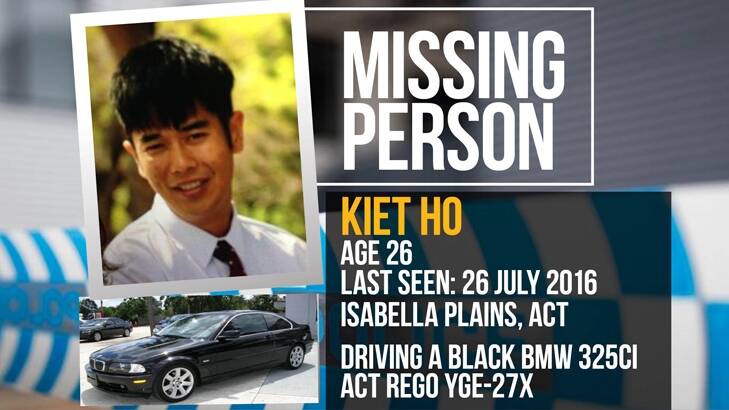 Police are calling on the public to help find missing Canberra man Kiet Ho, who was last seen on Tuesday night. Photo: Supplied