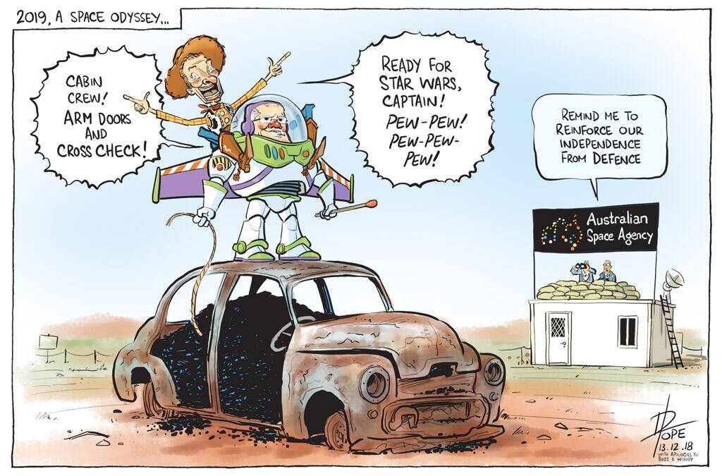 The Canberra Times editorial cartoon for Thursday, December 13, 2018.  Photo: David Pope