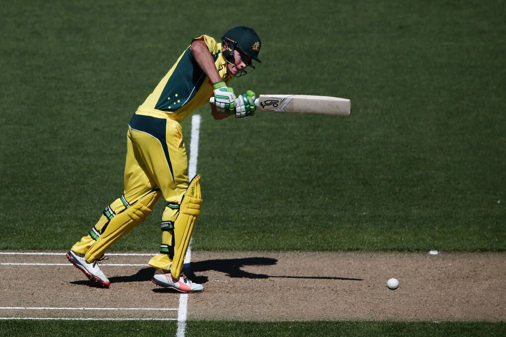 Sam Heazlett in his ODI debut against New Zealand in January. Photo: Getty Images