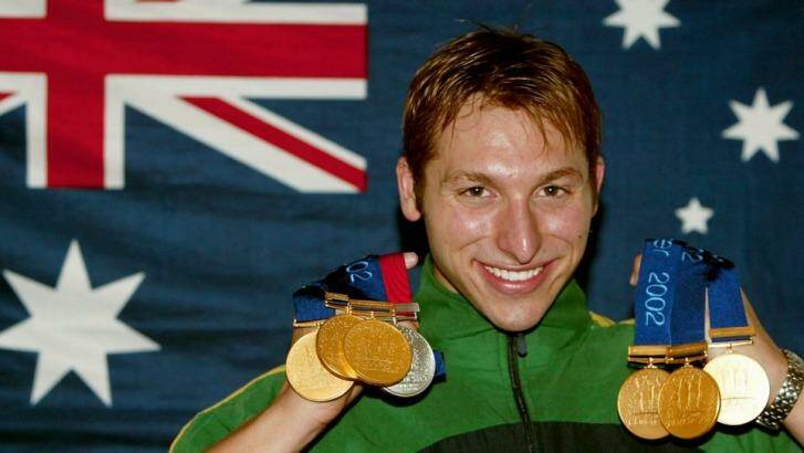 Australian swimming  star Ian Thorpe during his heyday in 2002. Photo: Reuters