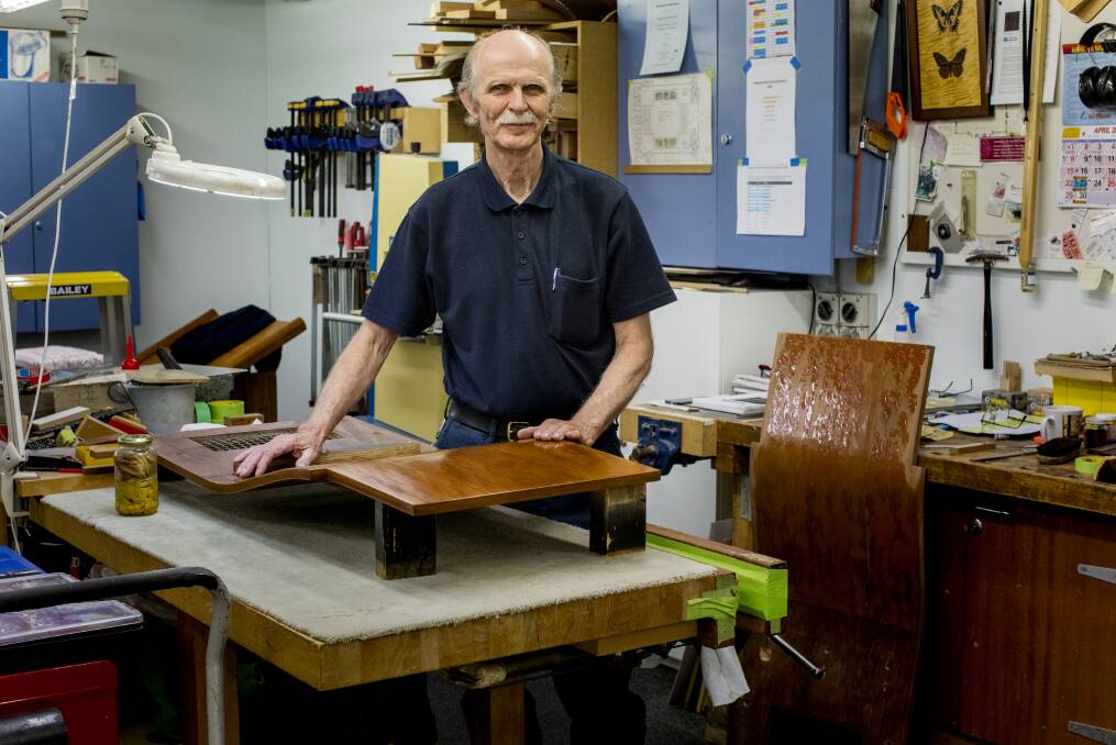 Furniture repairer Eugene Zacharewicz. Photo: Christopher Brothers