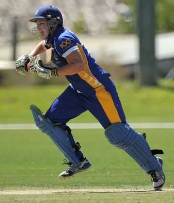 Meteors batter Kris Britt scored 51 runs. Photo: Graham Tidy