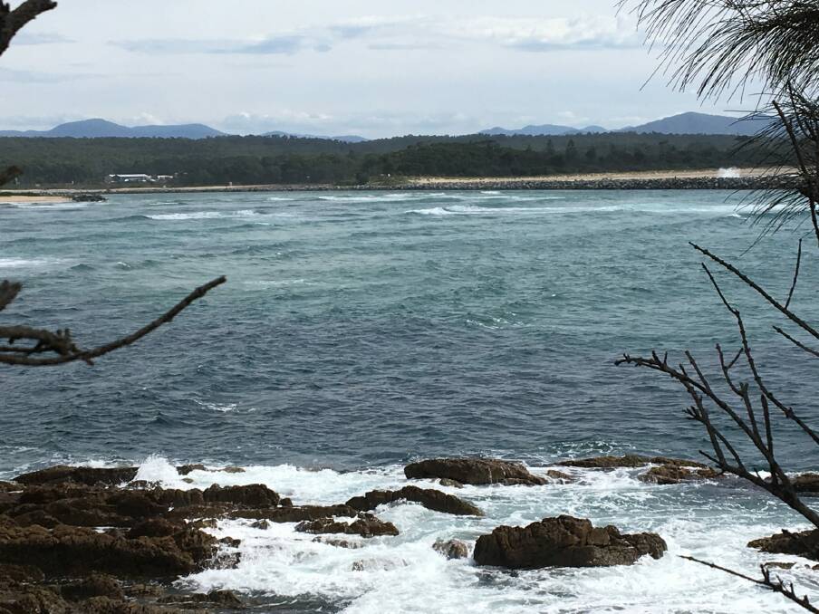 Lifesaver Andrew Edmunds described conditions on the Moruya bar on the day of the rescue as "appalling". Photo: Supplied
