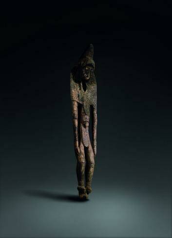 Tamasua, 19th century. On loan from the Papua New Guinea National Museum and Art Gallery,  in <i>Myth + Magic: Art of the Sepik River, Papua New Guinea</i> at the National Gallery of Australia. Photo: Supplied